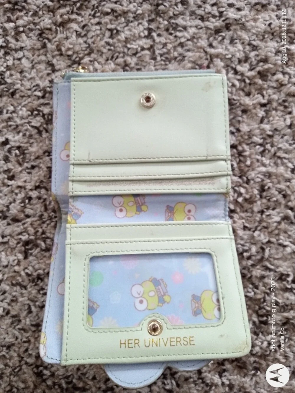Her Universe Keroppi Wagara Kimono Mini Wallet Sanrio Green Small